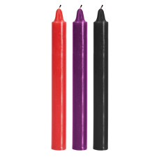 Свечи для БДСМ низкотемпературные Toy Joy Japanese Drip Candles, 3 шт.