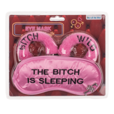 Плюшевые наручники и маска для глаз OOTB Wild Bitch Pink