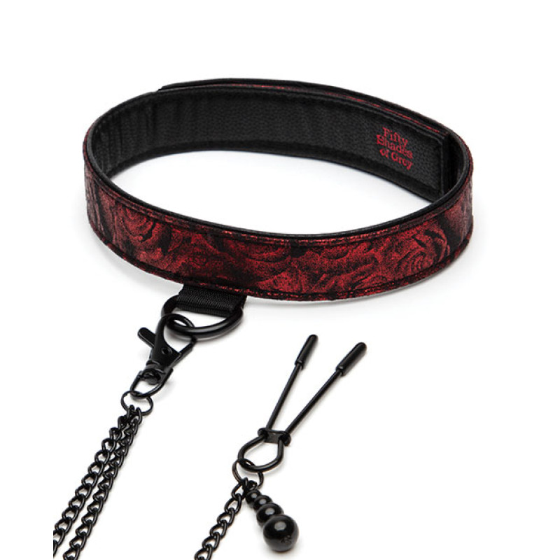 Нашийник із затискачами на соски Sweet Anticipation Fifty Shades of Grey Collar Nipp Нашийник із затискачами на соски Sweet Anticipation Fifty Shades of Grey Collar Nipp