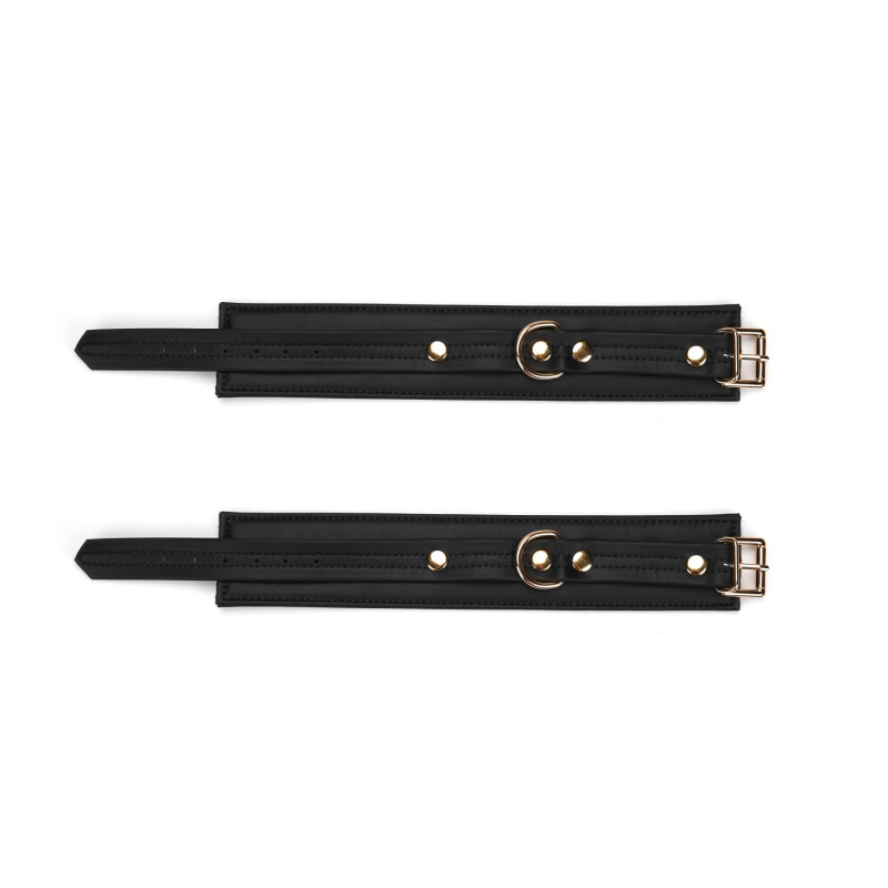 Поножи Liebe Seele Black Organosilicon Anklecuffs, экокожа Поножи Liebe Seele Black Organosilicon Anklecuffs, экокожа