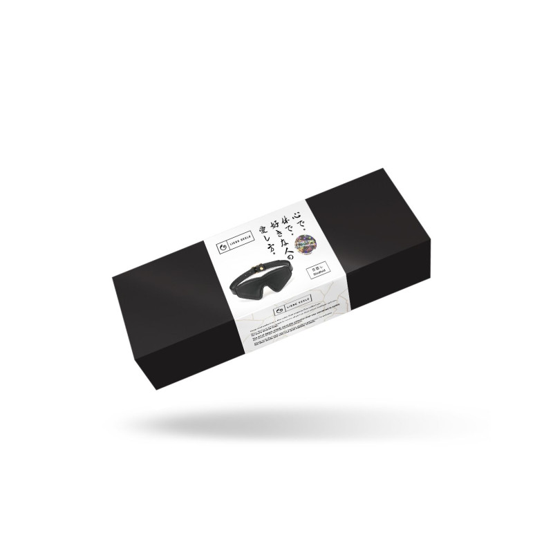 Маска на очі Liebe Seele Black Organosilicon Blindfold, екошкіра Маска на очі Liebe Seele Black Organosilicon Blindfold, екошкіра