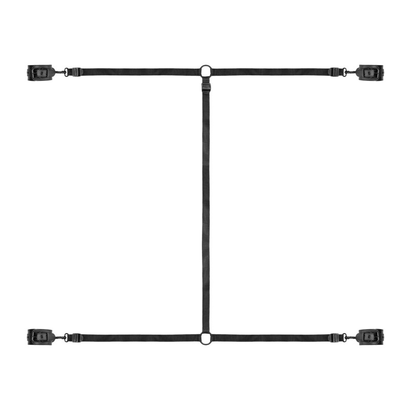 Фиксатор на кровать с наручниками и поножами Bedroom Fantasies: Under the bed Restraint Bondage Set Фиксатор на кровать с наручниками и поножами Bedroom Fantasies: Under the bed Restraint Bondage Set