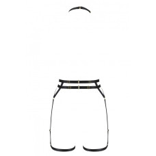 Портупея-стрепы с двойным ремешком Passion Exclusive DENIRA black L/XL
