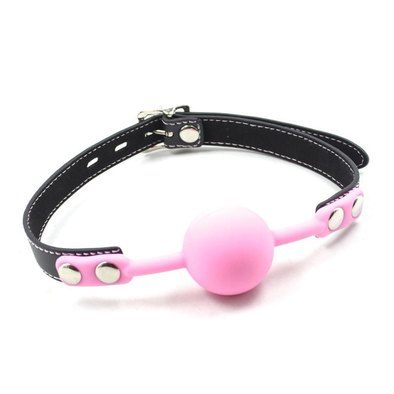 Кляп DS Fetish Silicone ball gag with lock силиконовый с замком Розовый Кляп DS Fetish Silicone ball gag with lock силиконовый с замком Розовый