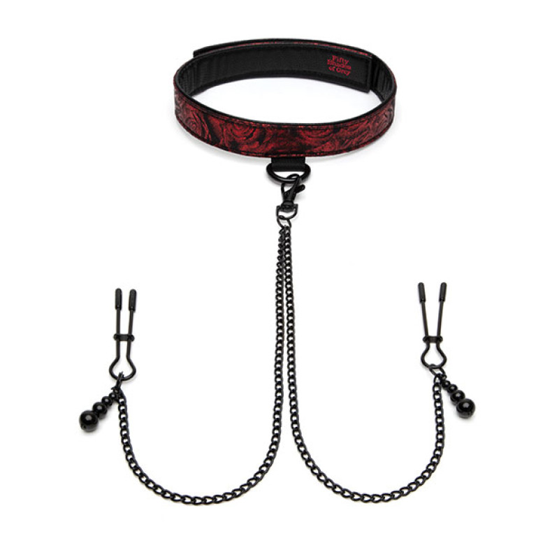 Нашийник із затискачами на соски Sweet Anticipation Fifty Shades of Grey Collar Nipp Нашийник із затискачами на соски Sweet Anticipation Fifty Shades of Grey Collar Nipp
