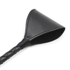 Плетеный стек DS Fetish, экокожа, черный, 52 см