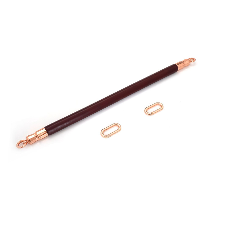 Фіксатор-розпірка для ніг або рук Liebe Seele Wine Red Spreader Bar, дерево + натуральна шкіра Фіксатор-розпірка для ніг або рук Liebe Seele Wine Red Spreader Bar, дерево + натуральна шкіра
