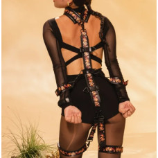 Бондажний набір 12 предметів Lockink Sevanda Квітучі змії