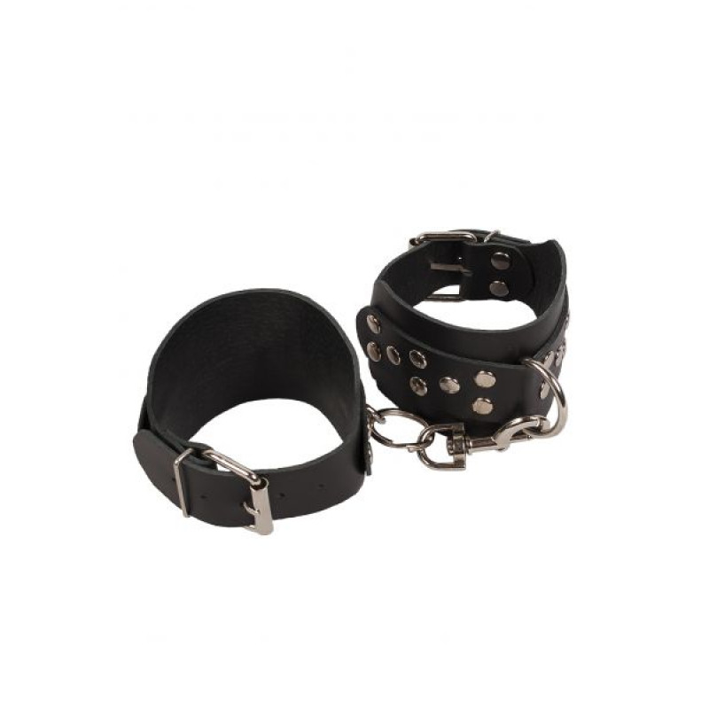 Оковы на лодыжки sLash Leather Leg Cuffs, Black Оковы на лодыжки sLash Leather Leg Cuffs, Black
