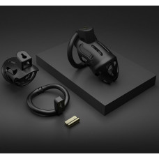 Пояс верности пластик с 3-мя кольцами Lockink Sevanda Черный