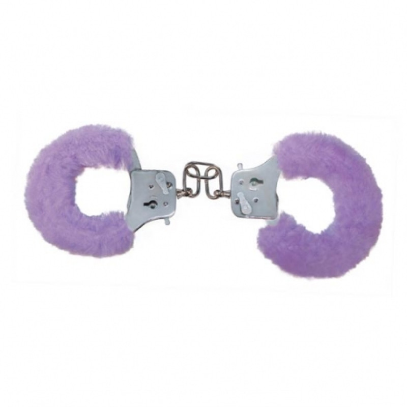 Наручники Toy Joy Furry Fun Cuffs Plush Фиолетовые