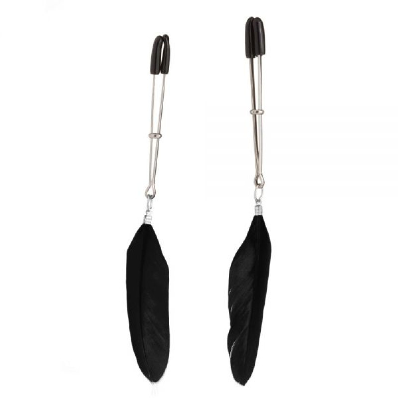 Зажимы на соски Перышки Lucky Bay Nipple Play Черные Зажимы на соски Перышки Lucky Bay Nipple Play Черные