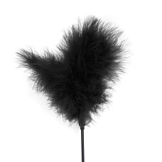 Щекоталка с пером индюка Art of Sex – Feather Paddle, черная
