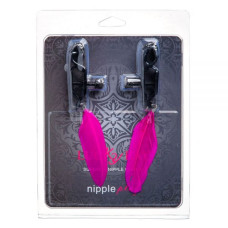 Зажимы на соски Lucky Bay Nipple play перышки Розовые