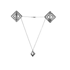 Зажимы для сосков с легкой подвеской Lockink Серые