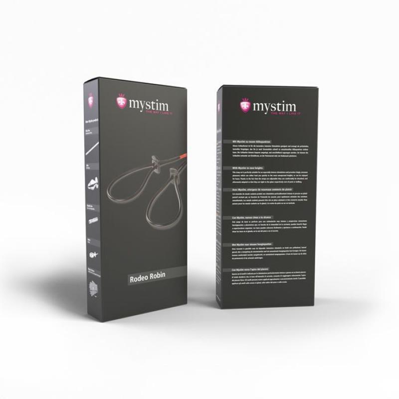 Утяжка для пеніса Mystim Rodeo Robin пара силіконових струмопровідних лассо