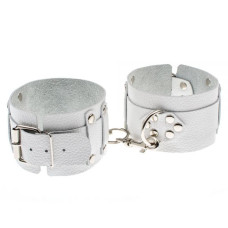 Оковы sLash Leather Dominant Leg Cuffs Белые