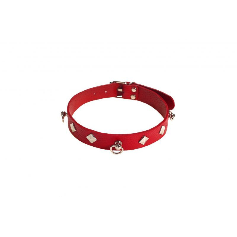 Нашийник sLash Leather Choker, Red Нашийник sLash Leather Choker, Red