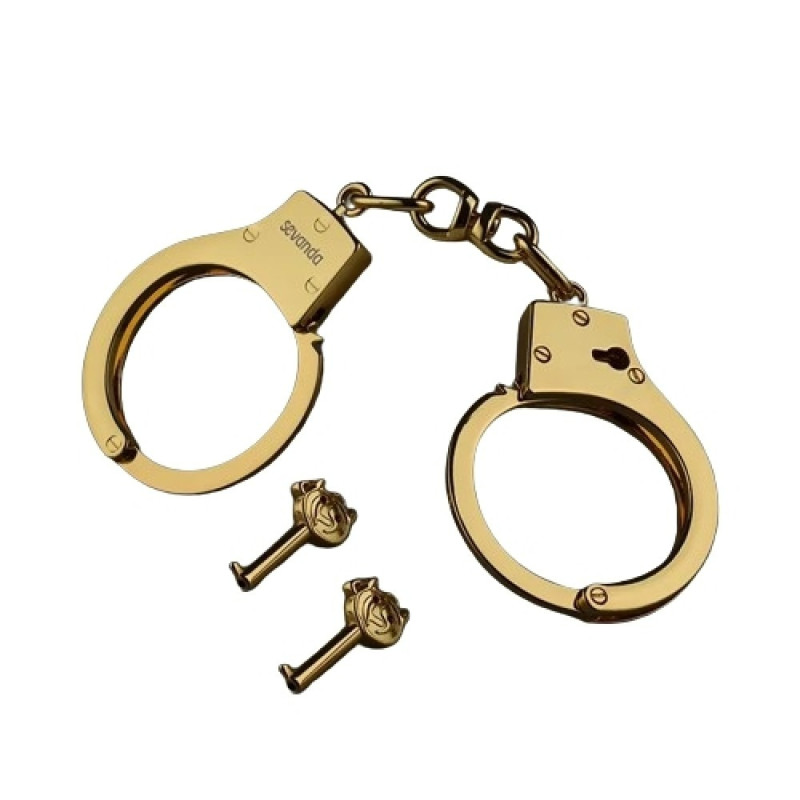 Наручники металеві позолочені масивні Lockink Наручники металеві позолочені масивні Lockink