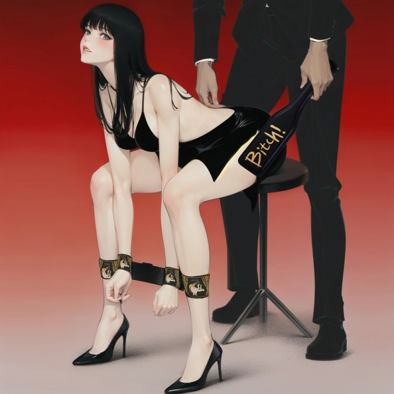 Розпірка для рук і ніг з ланцюжком для клітора та вагінальною кулькою UPKO Розпірка для рук і ніг з ланцюжком для клітора та вагінальною кулькою UPKO