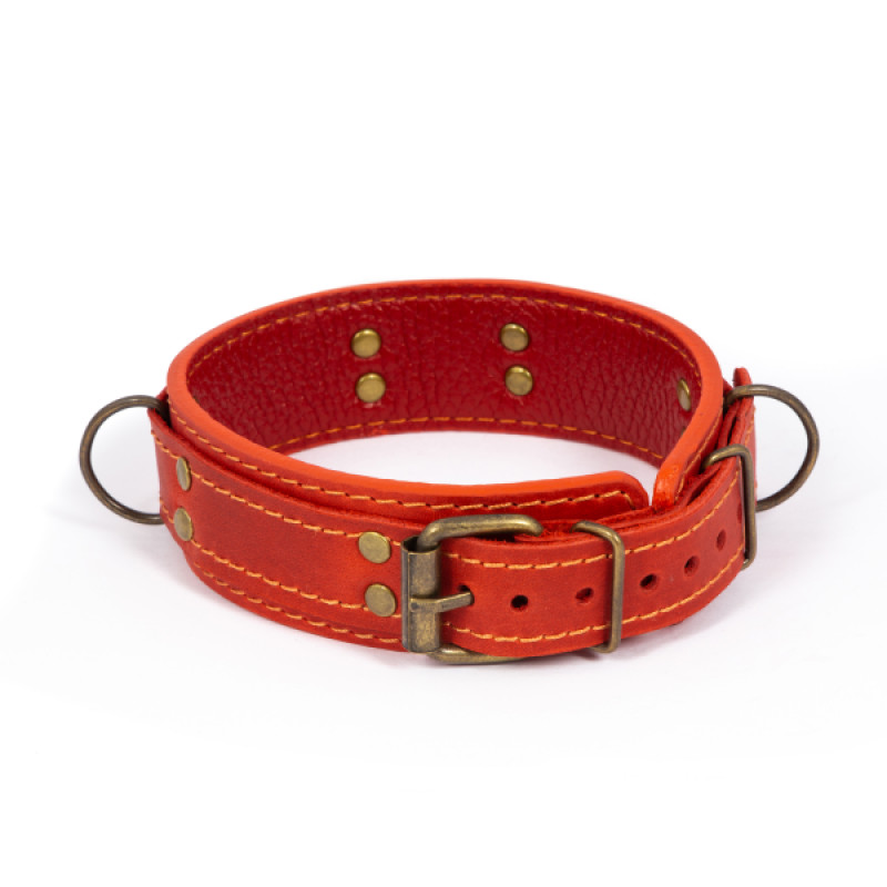 Премиум ошейник LOVECRAFT размер M красный