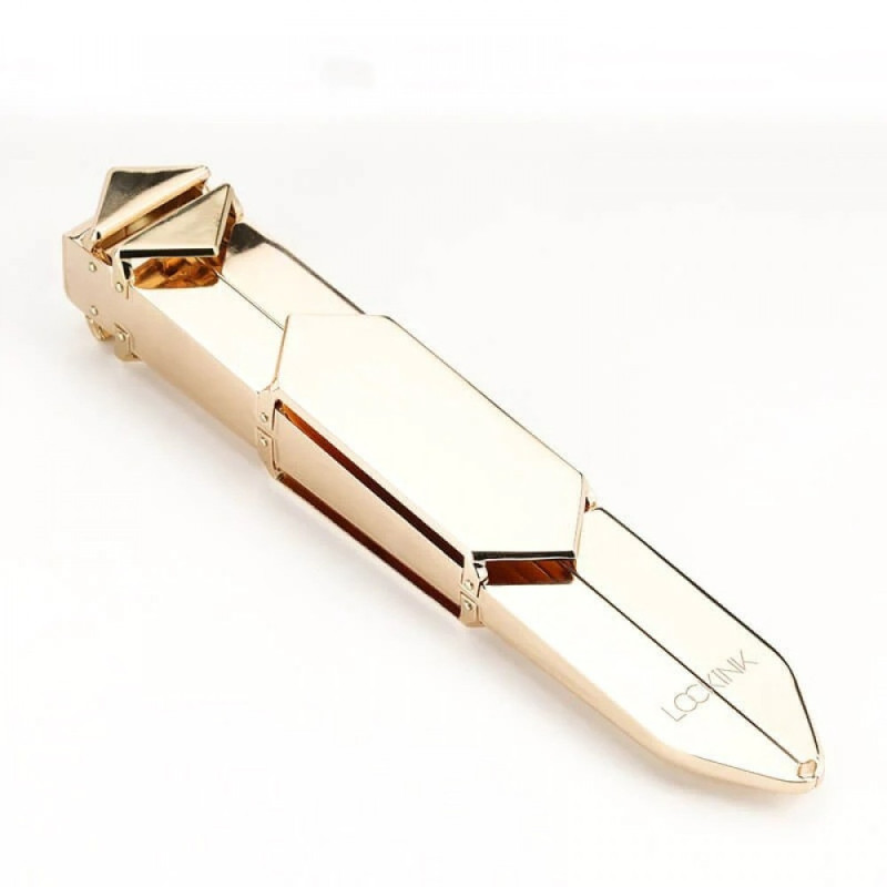 Ремінь з регульованою довжиною Lockink, натуральна шкіра та метал, коричневий Ремінь з регульованою довжиною Lockink, натуральна шкіра та метал, коричневий