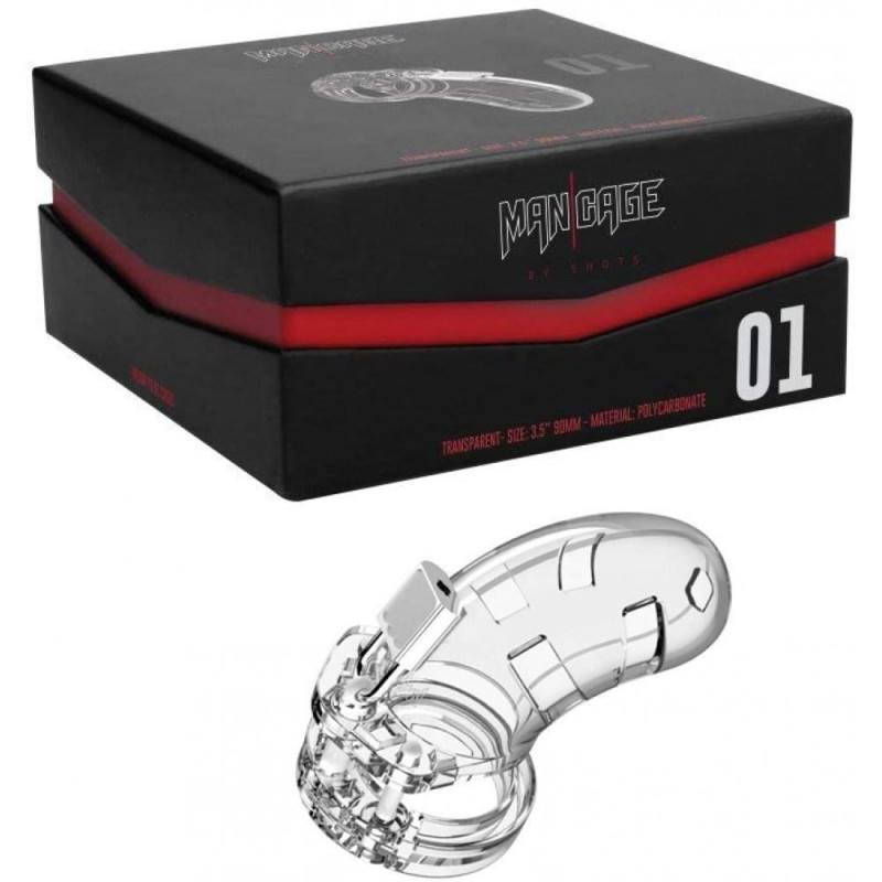 Пояс вірності ManCage №1 Transparent 3.5 Inch, прозорий