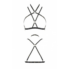 Портупея-стрепы Passion Exclusive Kelis Bra black L/XL