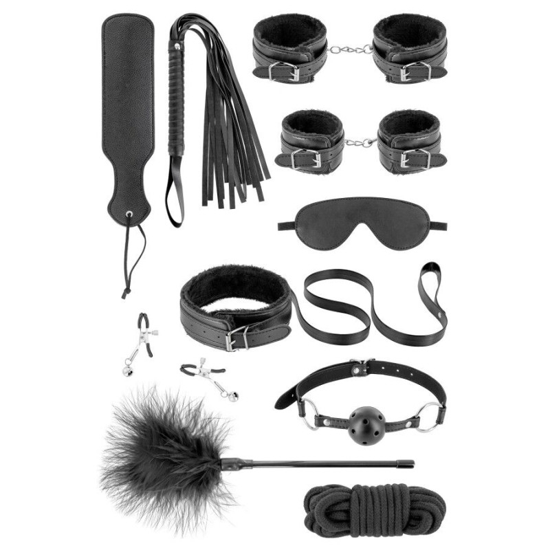 Набор для BDSM Fetish Tentation SM Bondage Box in vegan leather 10pcs Набор для BDSM Fetish Tentation SM Bondage Box in vegan leather 10pcs