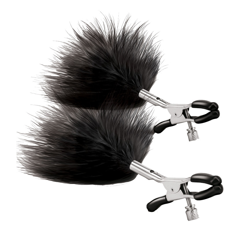 Зажимы для сосков StRubber STEAMY SHADES Adjustable Feather Nipple Clamps Зажимы для сосков StRubber STEAMY SHADES Adjustable Feather Nipple Clamps