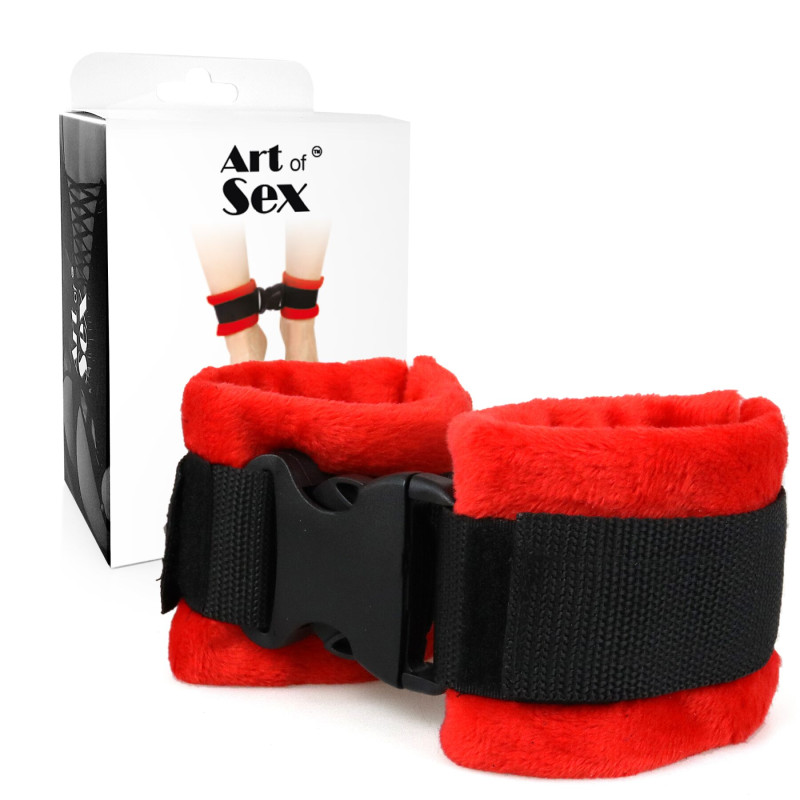 Поножи Art of Sex Ankle Cuffs - Soft Touch Красные Поножи Art of Sex Ankle Cuffs - Soft Touch Красные