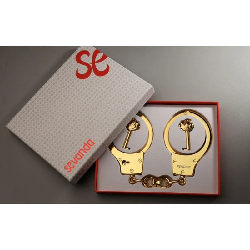 Наручники металеві позолочені масивні Lockink Наручники металеві позолочені масивні Lockink