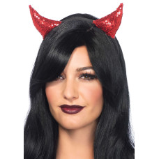 Дьявольские рожки с пайетками Leg Avenue Sequin devil horns