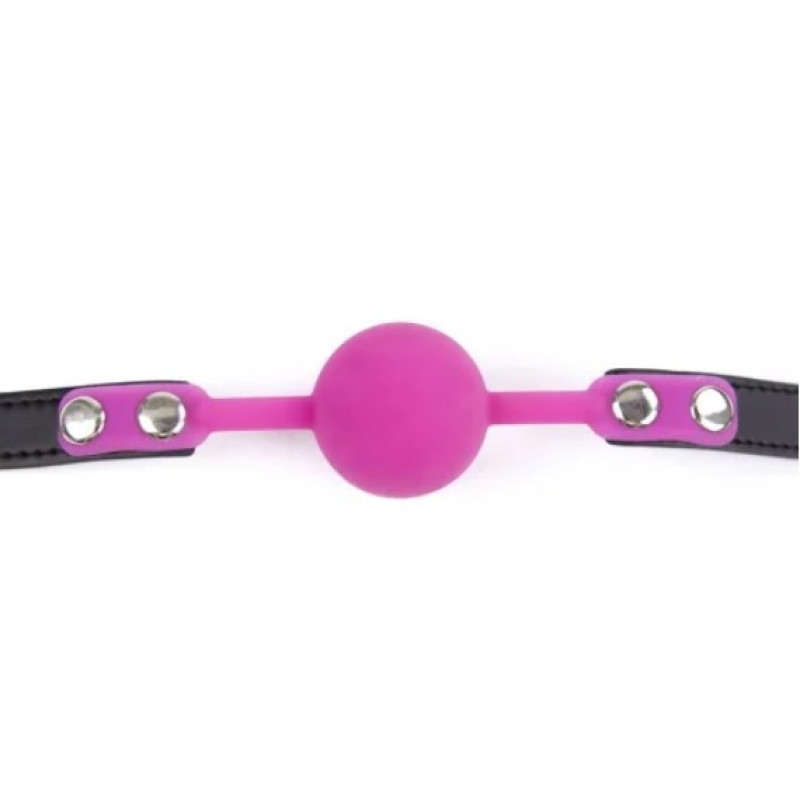 Кляп DS Fetish Silicone ball gag with lock силиконовый с замком Фиолетовый Кляп DS Fetish Silicone ball gag with lock силиконовый с замком Фиолетовый