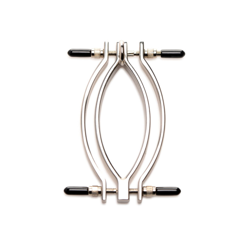 Зажим для половых губ Master Series: Pussy Tugger Adjustable Vagina Clamp with Chain