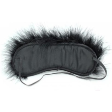 Маска на глаза с мехом DS Fetish Flocky blindfold leopard