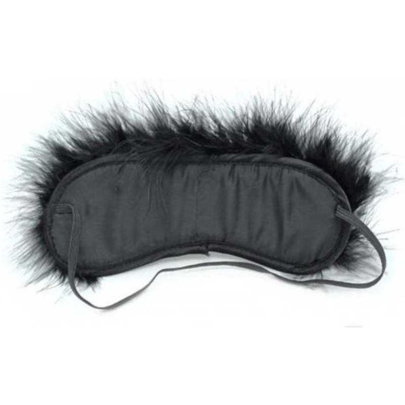 Маска на глаза с мехом DS Fetish Flocky blindfold leopard