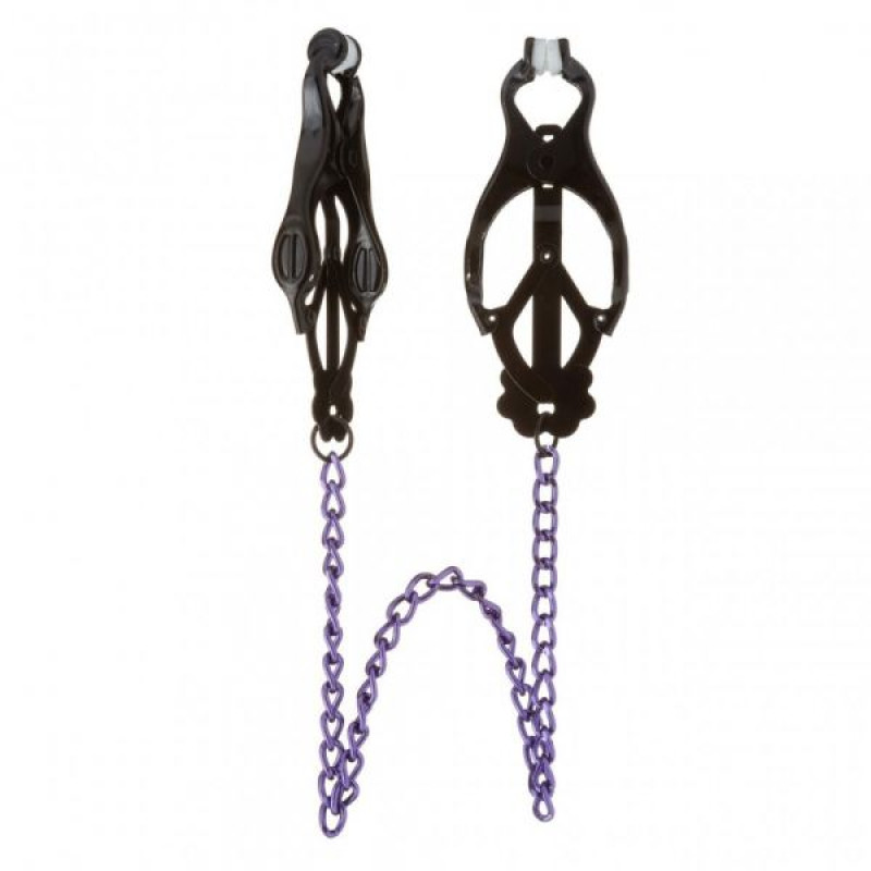 Зажимы на соски Lucky Bay Nipple play Long Chain Фиолетовые Зажимы на соски Lucky Bay Nipple play Long Chain Фиолетовые