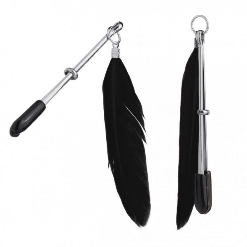 Зажимы на соски Перышки Lucky Bay Nipple Play Черные Зажимы на соски Перышки Lucky Bay Nipple Play Черные