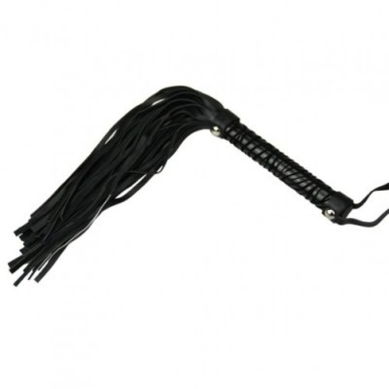 Флоггер DS Fetish Leopard flogger M black 40 см Флоггер DS Fetish Leopard flogger M black 40 см