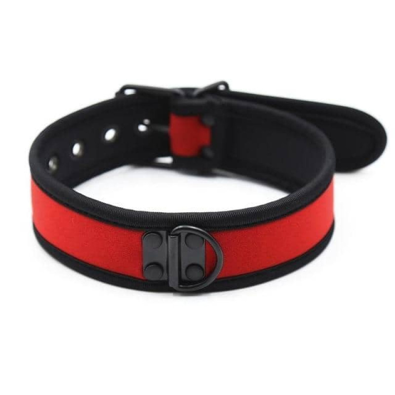 Нашийник з неопрену DS Fetish Collar neoprene red Нашийник з неопрену DS Fetish Collar neoprene red