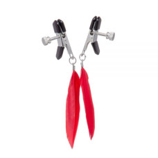 Зажимы на соски Lucky Bay Nipple play плоские перышки Красные