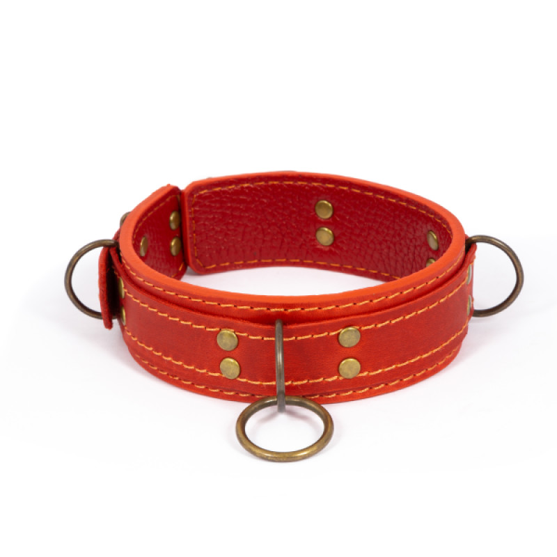 Премиум ошейник LOVECRAFT размер M красный