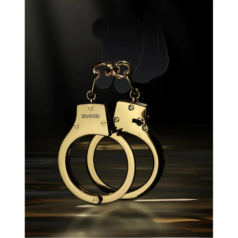 Наручники металеві позолочені масивні Lockink Наручники металеві позолочені масивні Lockink