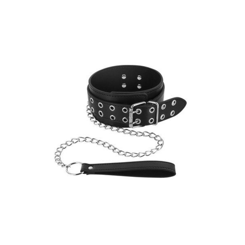 Нашийник з повідцем Fetish Tentation Eyalets and Leash Нашийник з повідцем Fetish Tentation Eyalets and Leash