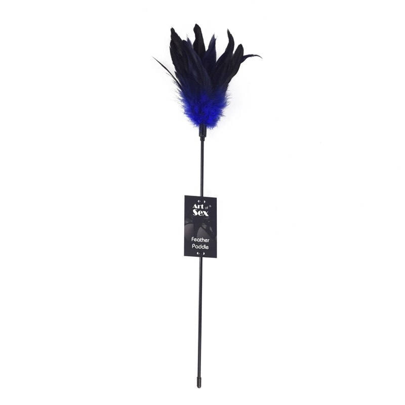 Щекоталка с пером петуха Art of Sex – Feather Paddle, синяя Щекоталка с пером петуха Art of Sex – Feather Paddle, синяя