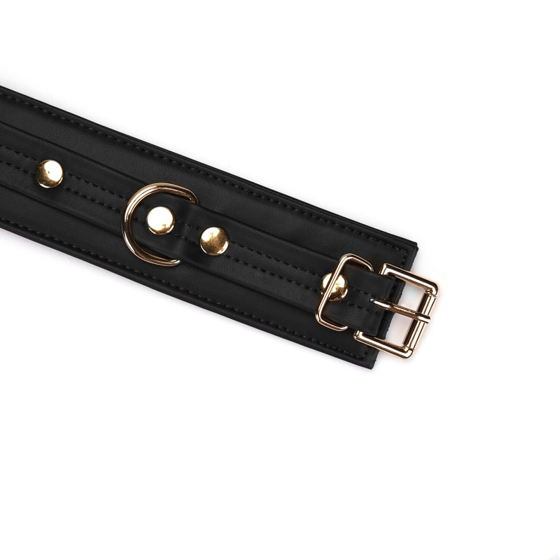 Наручники з ланцюжком Liebe Seele Black Organosilicon Wrist Cuff, екошкіра Наручники з ланцюжком Liebe Seele Black Organosilicon Wrist Cuff, екошкіра