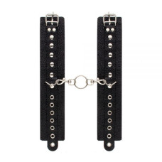 Наручники sLash Leather Restraints Hand Cuffs Чорні