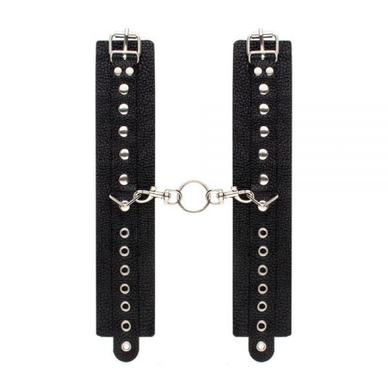 Наручники sLash Leather Restraints Hand Cuffs Чорні