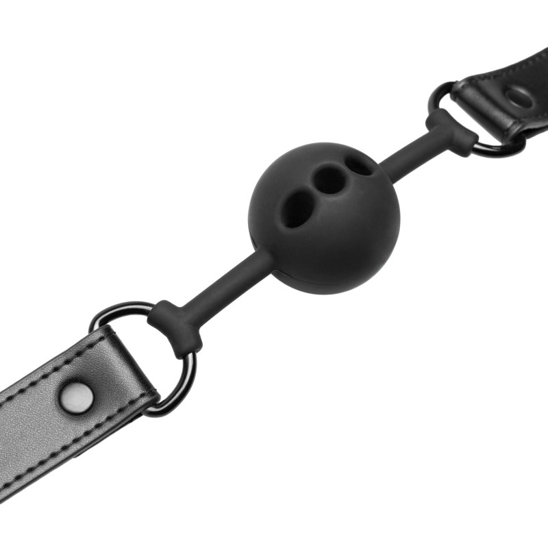 Повітропроникний кляп Bedroom Fantasies: Breathable Silicone Ball Gag, чорний Повітропроникний кляп Bedroom Fantasies: Breathable Silicone Ball Gag, чорний